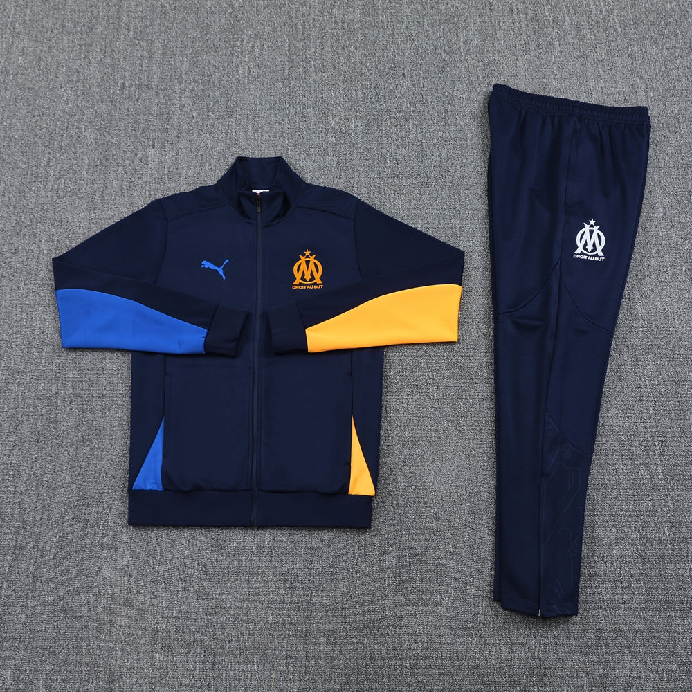 Ensemble Survêtement Olympique de Marseille (Bleu/Orange) Saison 2025