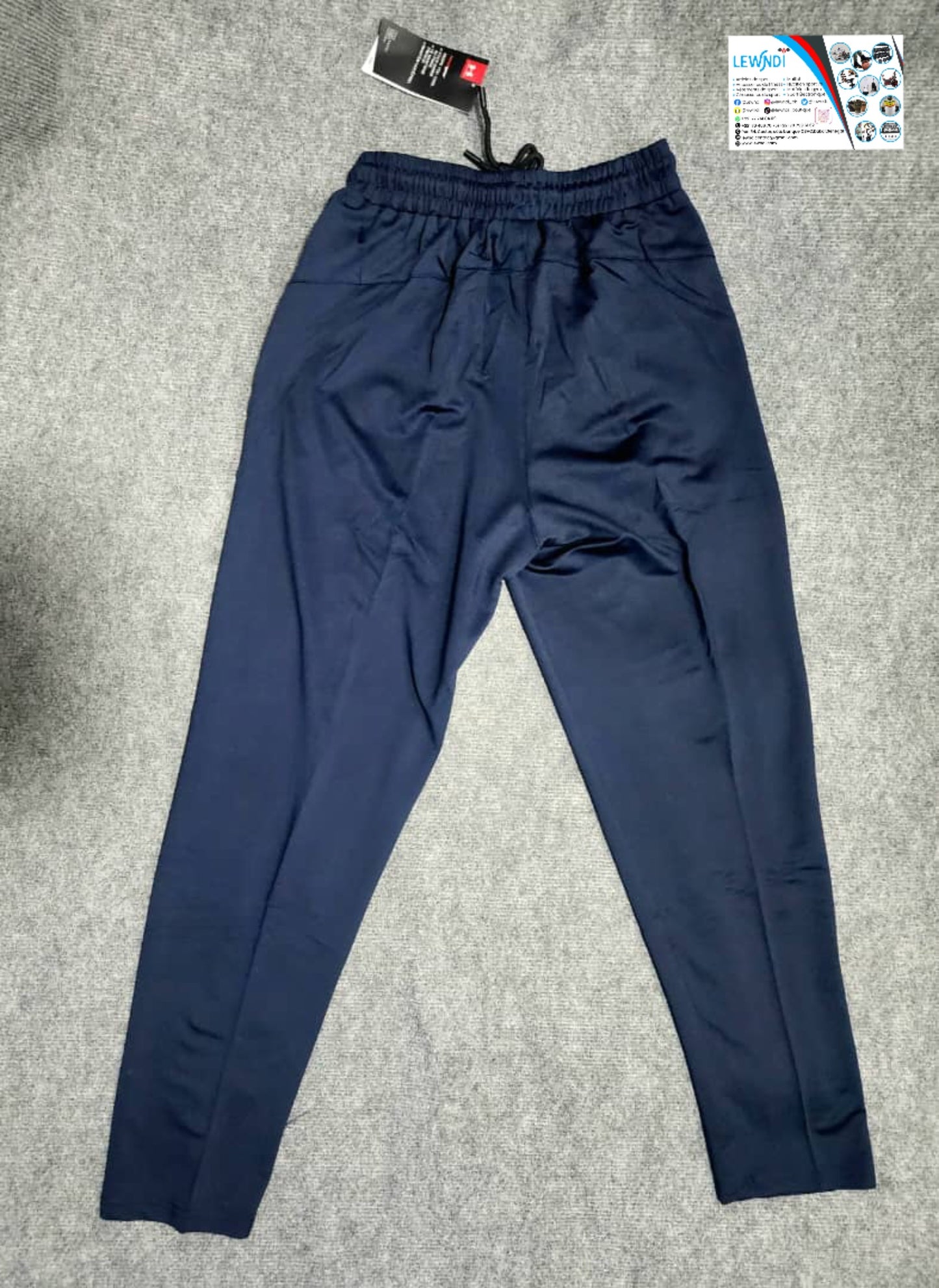 Pantalon jogging sport Under Armour (bleu foncé) avec fermeture TSPJ05