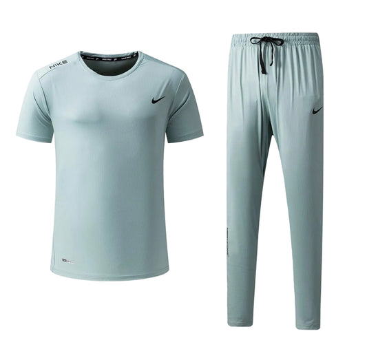 Ensemble Sport (NI-KE) – T-shirt & Pantalon Style Performance Vert TPESMSN07