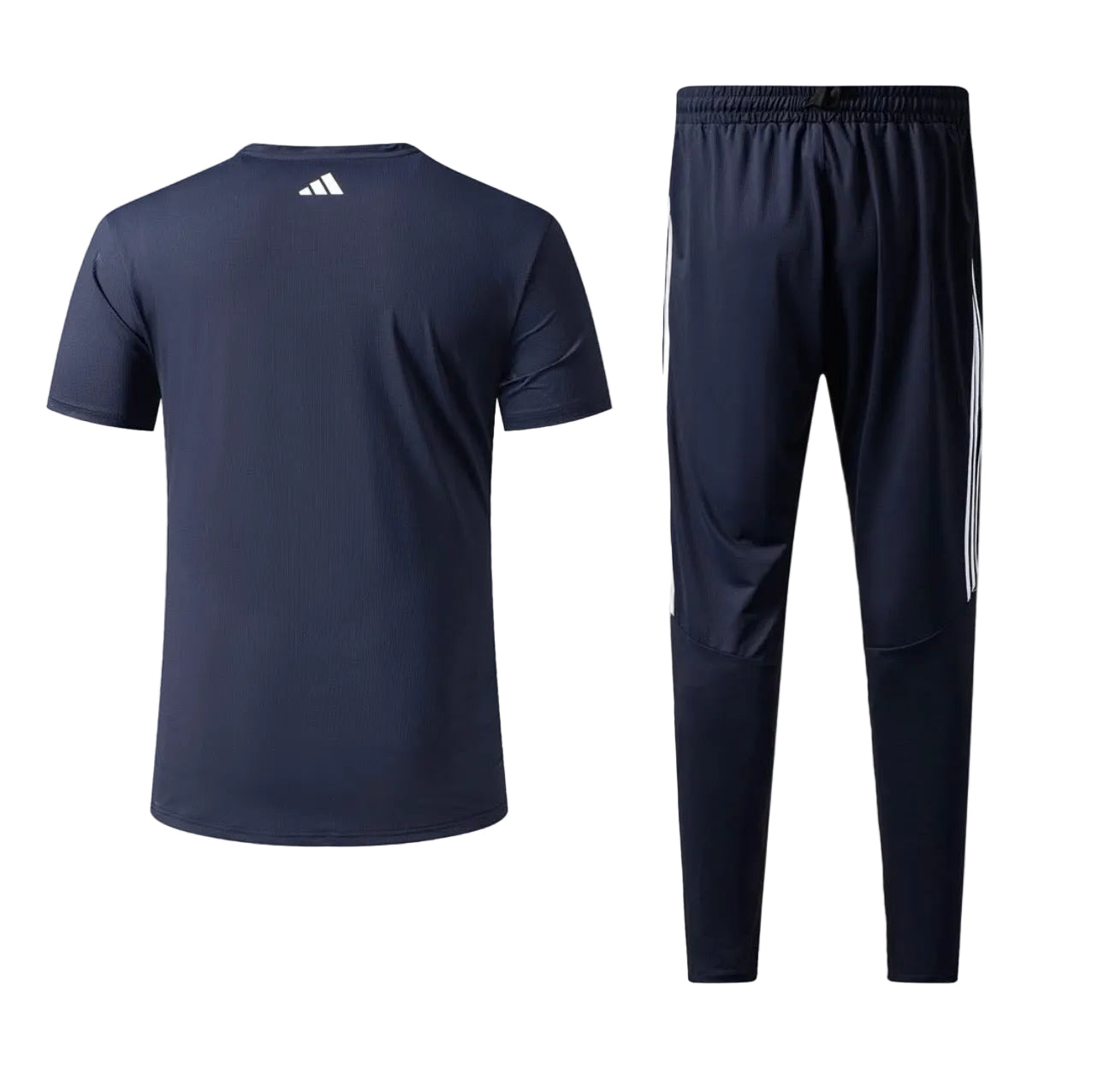 Ensemble Sport (Adi-das) – T-shirt & Pantalon Style Performance Marine TPESMSA03