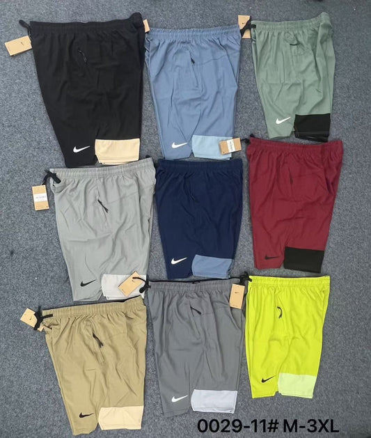 Short sport Nike (2 tons) avec fermeture fitness options multi-couleurs SPMNS02