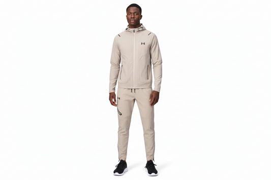 Ensemble Survêtement Capuche Performance (Toiles) – Under Armour Beige ECUAMS 01