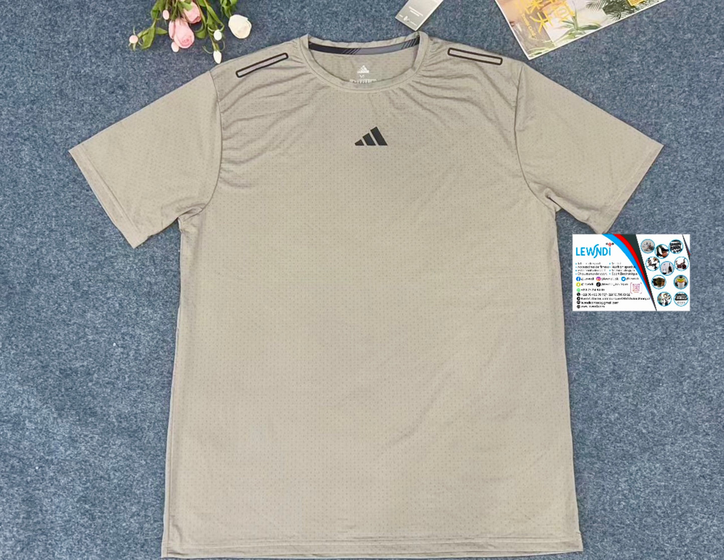 T-shirt sport fitness adidas (Biege) MSTS04