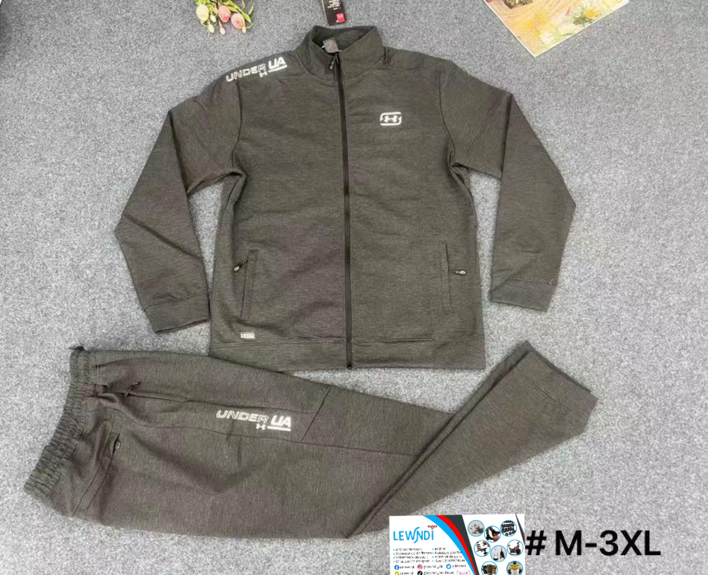 Ensemble Survêtement classique Gris Under Armour MSSUA02