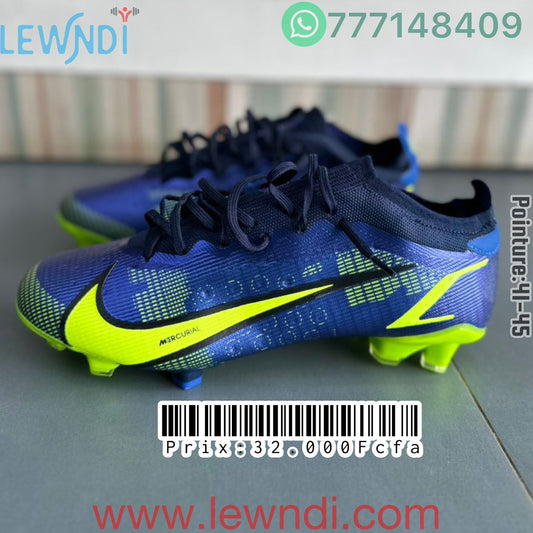 Crampons Nike Mercurial Bleu/Vert