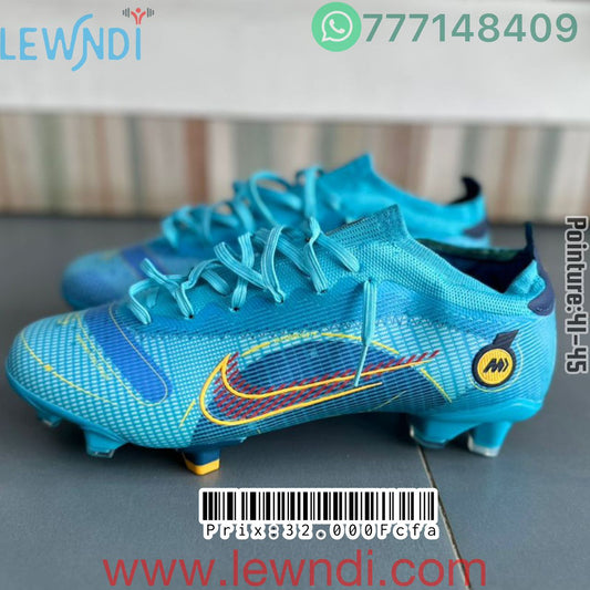 Crampons Nike Flyknit Bleu