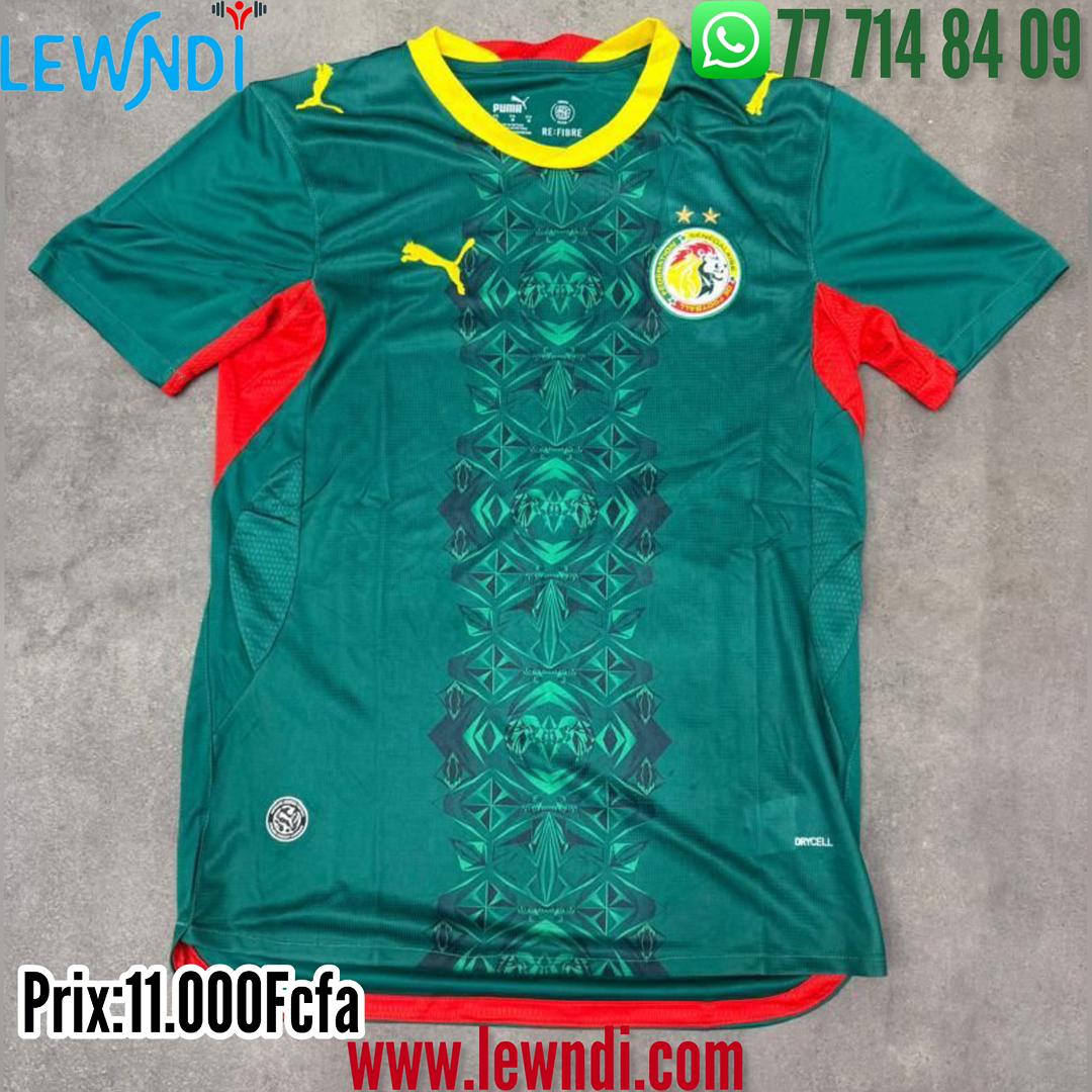 Maillot officiel de Cup de monde 2026 l’équipe nationale du Sénégal (Lions de la Teranga) Extérieur (vert)