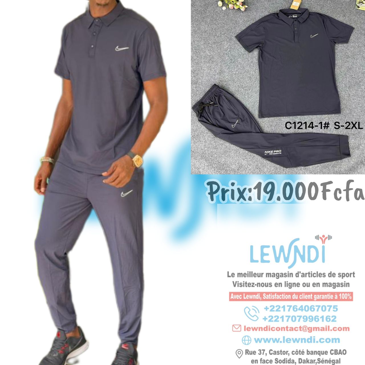 Ensemble classique col roulé avec pantalon (Marine) Nike ECPMS04