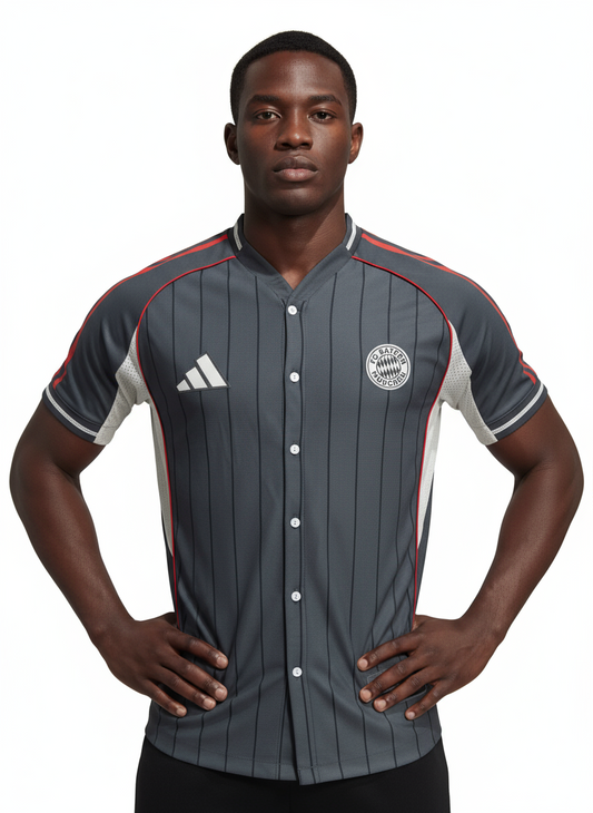 Le maillot de baseball FC Bayern (gris) classique