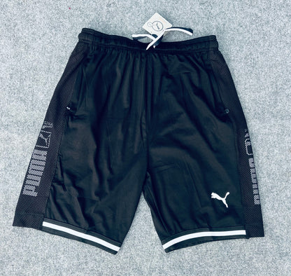 Short loisir Puma noir (bande blanc) avec fermeture SSMSP07