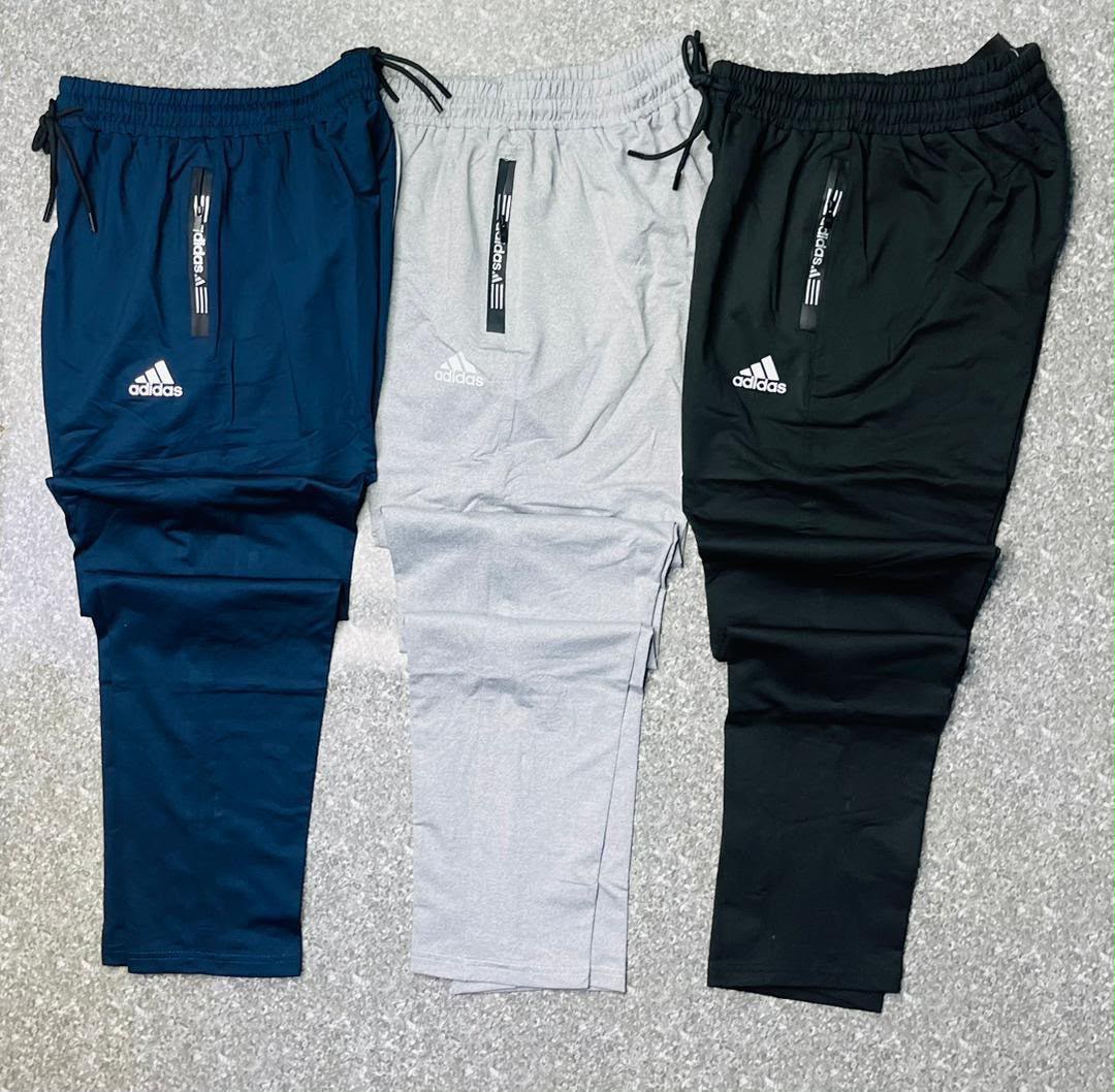 Pantalon jogging coton Adidas loisir/sport avec fermeture (unisexe) (3 couleurs disponibles pour choisir)
