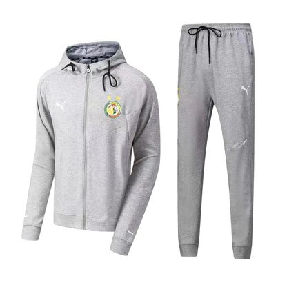 Ensemble Survêtement Senegal avec capuche (coton) (gris/gris) 2026-2027 SMSSC03