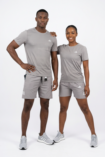 Ensemble de T-shirt et Short Unisexe Adi-das (Climalite) Sport confort Marron