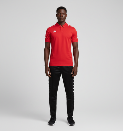 Ensemble Polo & Jogging Kappa (Rouge/Noir)– Style Sport Premium