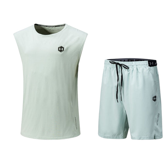 Ensemble de sport Débardeur avec short Under Armour (Vert mint) MSEDSUA09