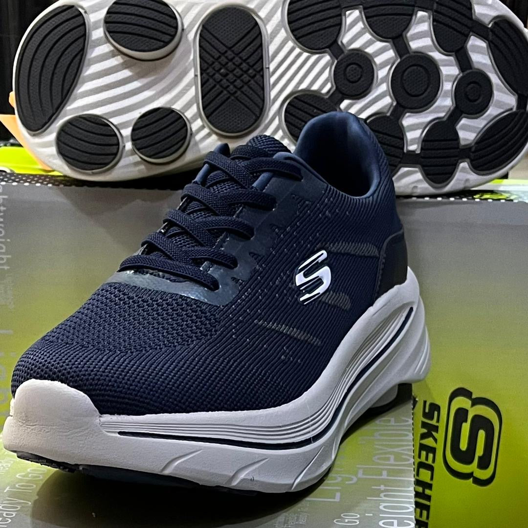 Chaussure Skechers (Arch) Bleu avec lacets