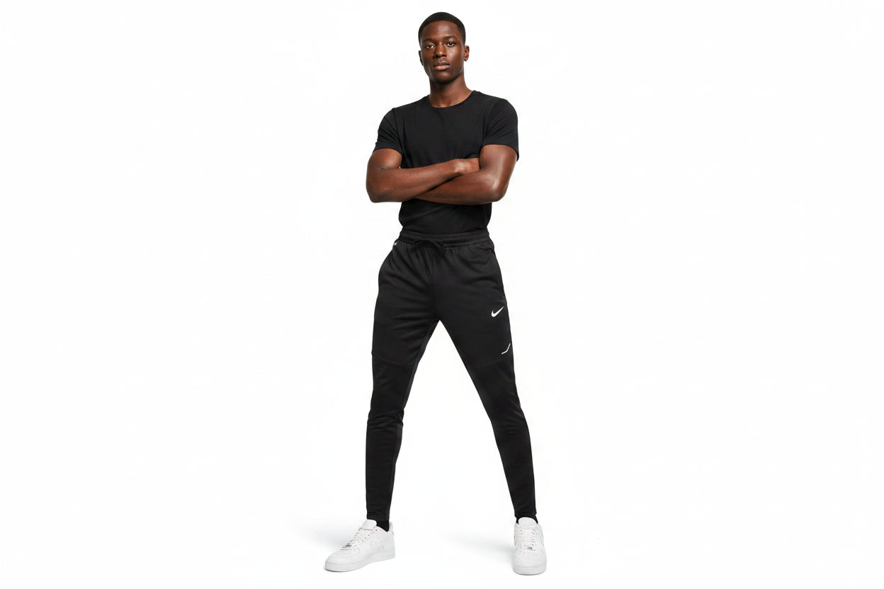 Pantalon jogging en coton avec fermeture – Confort & Style (Ni-ke) (Bleu et Noir disponible) PJCMSP01