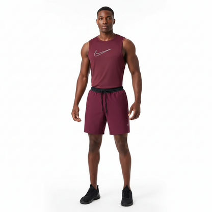 Ensemble de sport Débardeur avec short Nike swoosh (Rouge) MSEDSN11