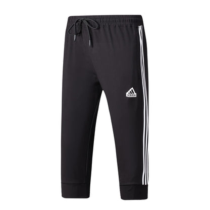 Pantacourt jogging sport en coton avec fermeture – Confort & Style (Adi-das) (Bleu et Noir disponible) PCJCMSP04