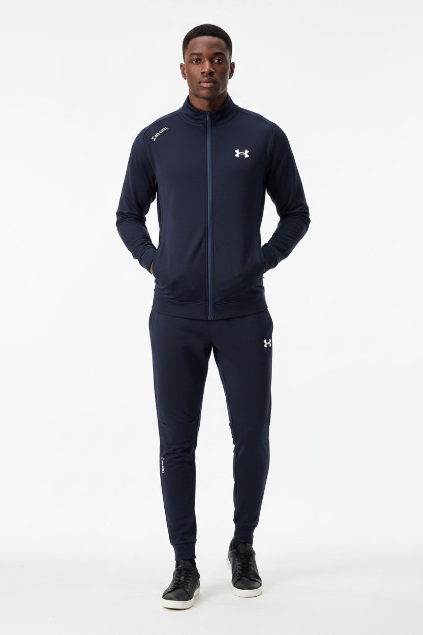 Ensemble Survêtement Classique UA Marine (coton leger) avec fermeture MSESUA03