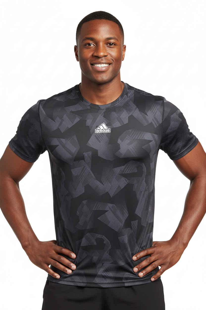 T-shirt Homme à Motif Géométrique – Confort & Style (adidas) (4 couleurs disponibles pour choisir) TASMSF01