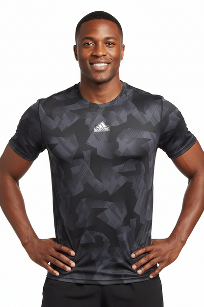 T-shirt Homme à Motif Géométrique – Confort & Style (adidas) (4 couleurs disponibles pour choisir) TASMSF01