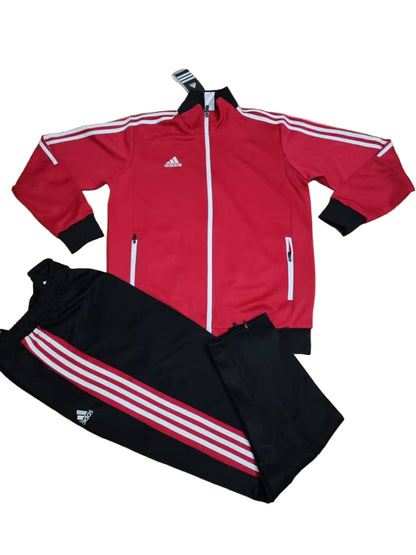 Ensemble Survêtement Loisir Adidas (rouge/noir) avec fermeture