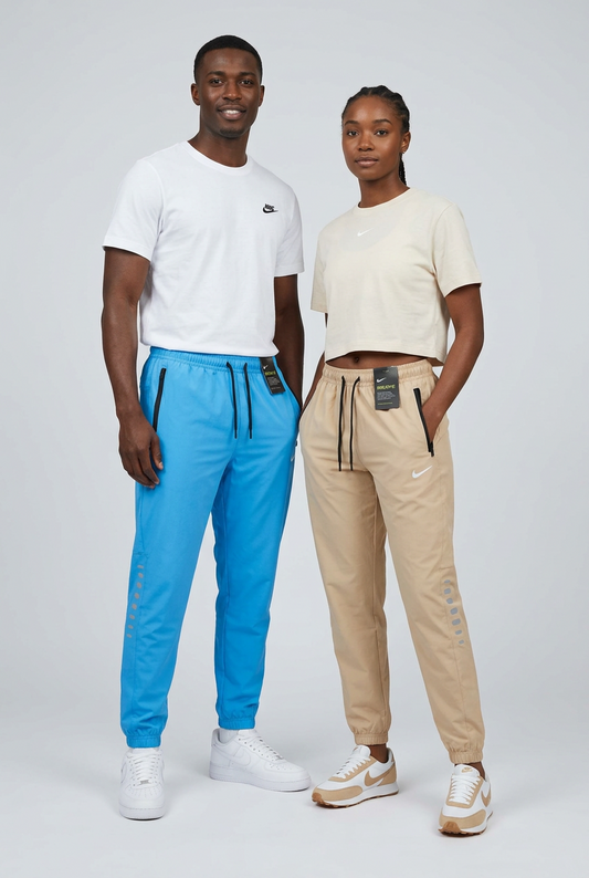 Pantalon jogging coton Nike loisir/sport avec fermeture (unisexe) (2 couleurs disponibles pour choisir)