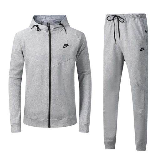 Ensemble survêtement Nike Gris avec capuche (coton) ECMSN01