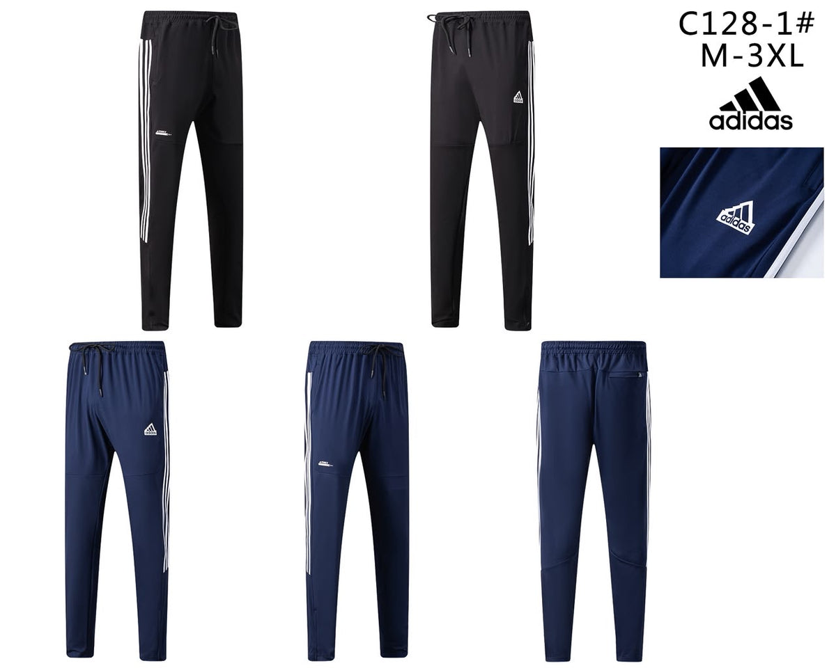 Pantalon jogging en coton avec fermeture – Confort & Style (Adi-das ) (Bleu et Noir disponible) PJCMSP02