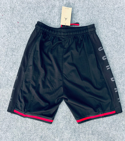 Short loisir Jordan noir (bande rouge) avec fermeture SSMSJ04