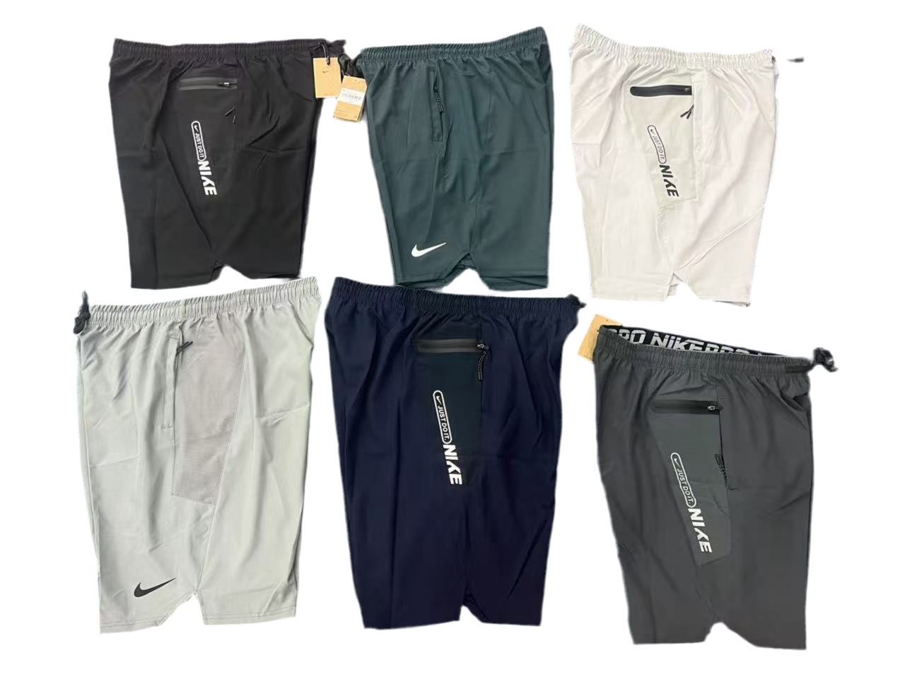 Short sport Nike (Nikepro) Athletic avec fermeture options multi-couleurs SPMNS03