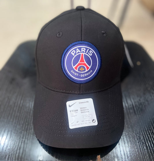 Casquette PSG Noire Ajustable – Logo Paris Saint-Germain Brodé | Unisexe