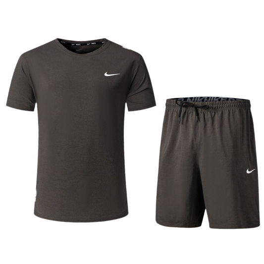 Ensemble de sport Nike Unisexe – T-shirt & Short (Marron)