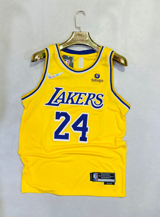 Maillot Basketball Los Angeles LAKERS (#24) Jaune Equipe NBA