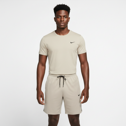 Ensemble de sport Nike Unisexe – T-shirt & Short (Beige)