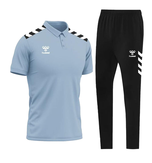 Ensemble Polo & Jogging Hummel (Gris/noir)– Style Sport Premium