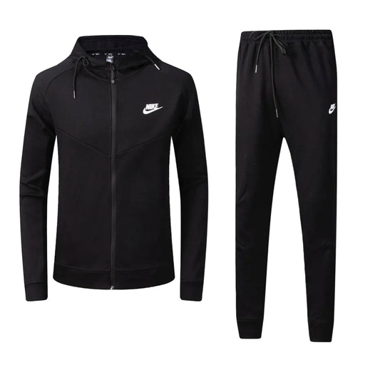 Ensemble survêtement Nike Noir avec capuche (coton) ECMSN04