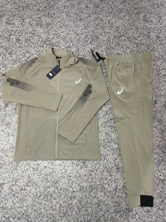 Ensemble Survêtement fitness ASICS avec fermeture (toile) Beige