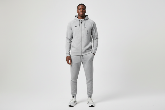 Ensemble survêtement Under Armour Gris avec capuche (coton) ECMSUA06