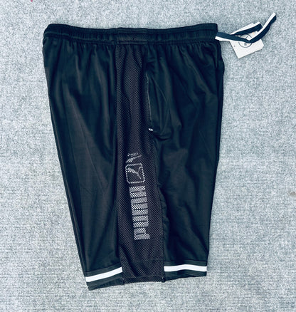 Short loisir Puma noir (bande blanc) avec fermeture SSMSP07