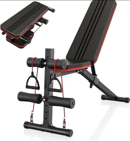 Banc de musculation réglable Ceramarble, banc d'entraînement de fitness avec 7 réglages du dos pour l'exercice complet du corps