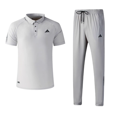 Ensemble col roulé Adidas avec pantalon jogging (Gris clair) ECPAMS04