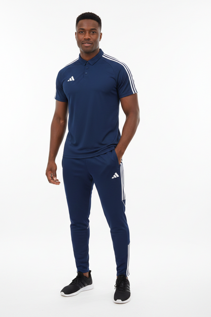 Ensemble T-shirt col roulé & Jogging Adidas (Marine)– Style Sport Premium
