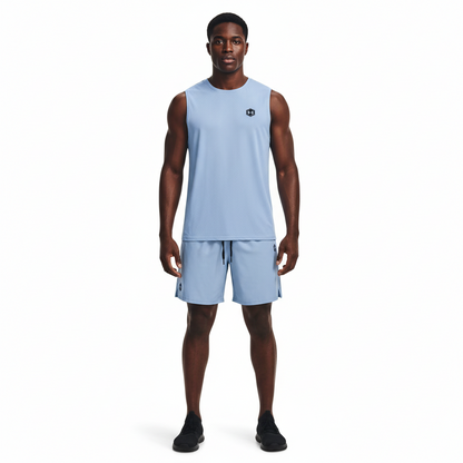 Ensemble de sport Débardeur avec short Under Armour (Bleu Clair) MSEDSUA10