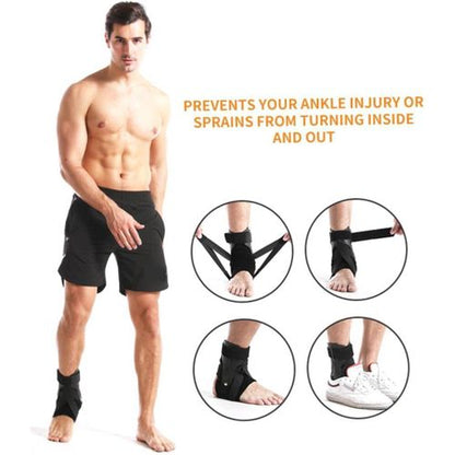 Attelle de Cheville – Soutien Réglable pour Sport et Rééducation