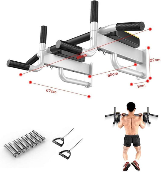 Barre de Traction Murale à Prise Multiple avec cintres pour Cordes