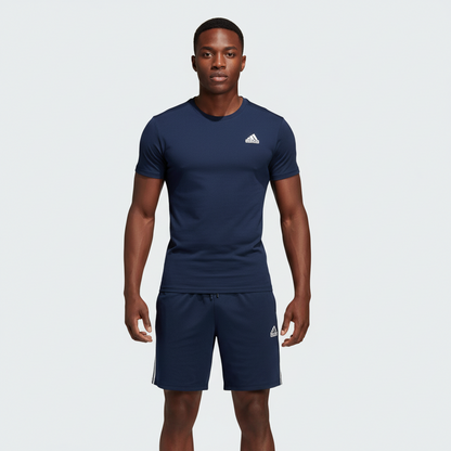 Ensemble de sport Adidas Unisexe – T-shirt & Short (Marine)