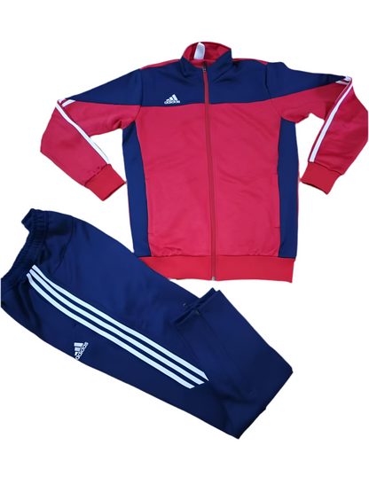 Ensemble Survêtement Loisir Adidas (Rouge) avec fermeture