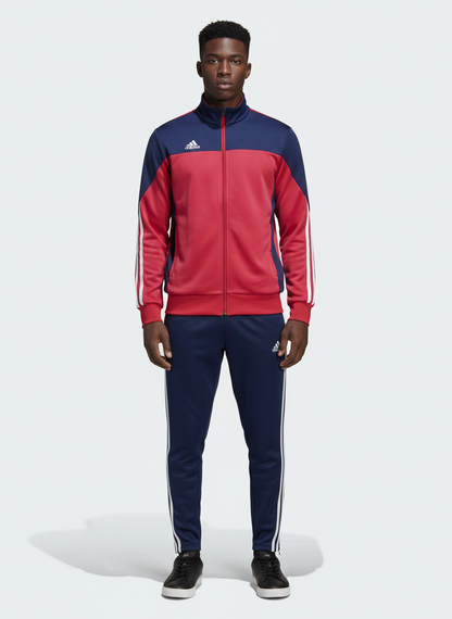 Ensemble Survêtement Loisir Adidas (Rouge) avec fermeture